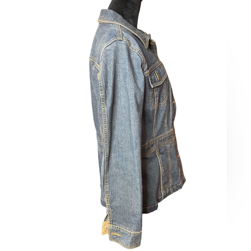 Eddie Bauer Stretch Button Down Denim Jacket - Picture 3 of 13